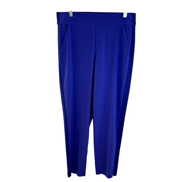 Athleta Brooklyn Mid Rise Ankle Pant Womens Size 10 Tall Blue Purplish Long - Picture 2 of 8